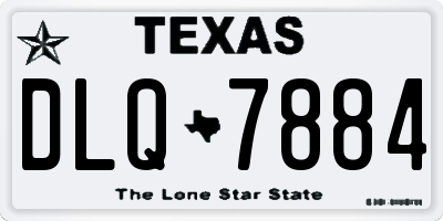 TX license plate DLQ7884