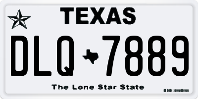 TX license plate DLQ7889