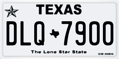 TX license plate DLQ7900