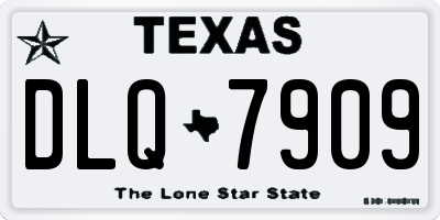 TX license plate DLQ7909
