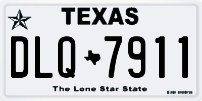 TX license plate DLQ7911