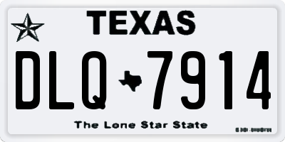 TX license plate DLQ7914