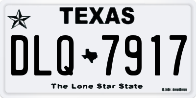 TX license plate DLQ7917