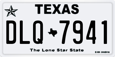 TX license plate DLQ7941