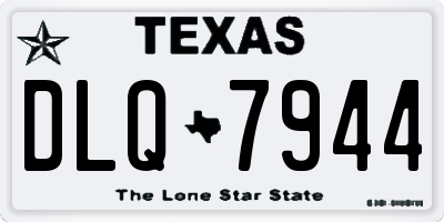 TX license plate DLQ7944