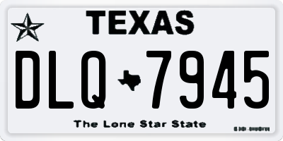 TX license plate DLQ7945