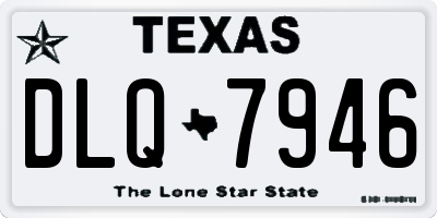 TX license plate DLQ7946