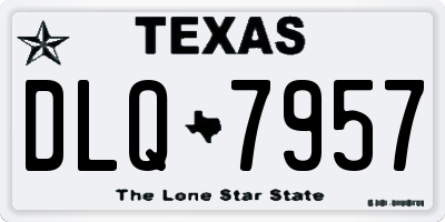 TX license plate DLQ7957