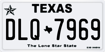 TX license plate DLQ7969