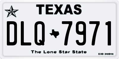 TX license plate DLQ7971