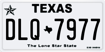 TX license plate DLQ7977