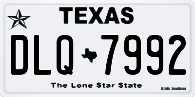 TX license plate DLQ7992
