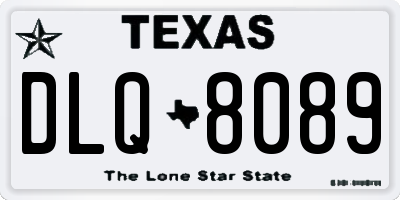 TX license plate DLQ8089