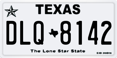 TX license plate DLQ8142