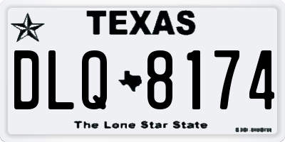 TX license plate DLQ8174