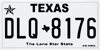 TX license plate DLQ8176