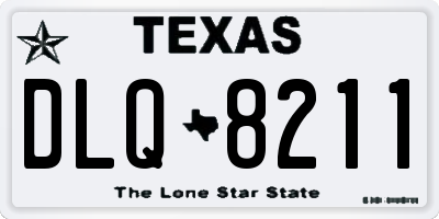 TX license plate DLQ8211