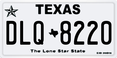 TX license plate DLQ8220