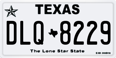 TX license plate DLQ8229