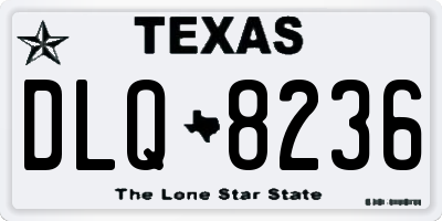 TX license plate DLQ8236