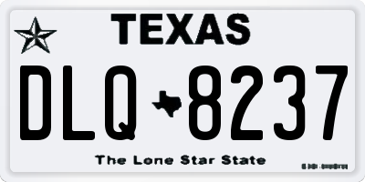 TX license plate DLQ8237