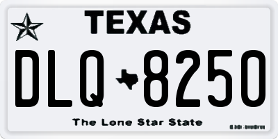 TX license plate DLQ8250