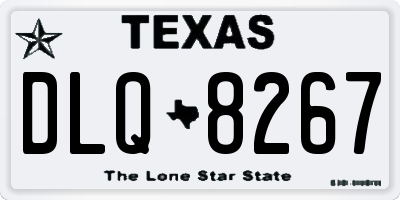 TX license plate DLQ8267