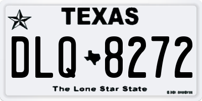 TX license plate DLQ8272