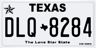 TX license plate DLQ8284
