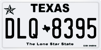 TX license plate DLQ8395