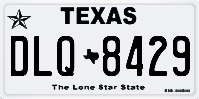 TX license plate DLQ8429