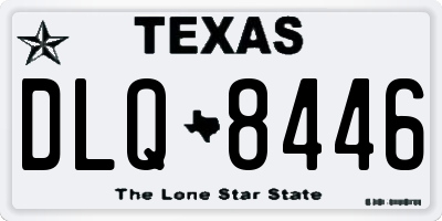 TX license plate DLQ8446