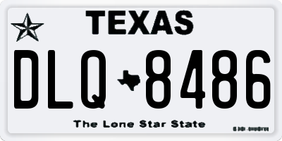 TX license plate DLQ8486