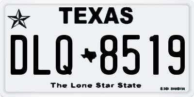 TX license plate DLQ8519