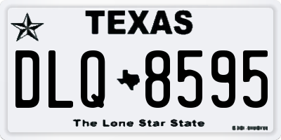 TX license plate DLQ8595