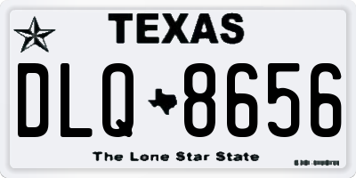 TX license plate DLQ8656