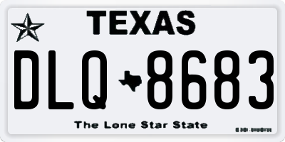 TX license plate DLQ8683