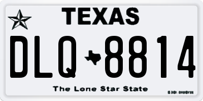 TX license plate DLQ8814