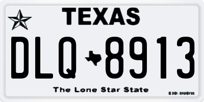 TX license plate DLQ8913