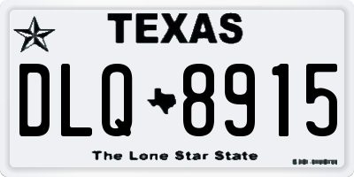 TX license plate DLQ8915