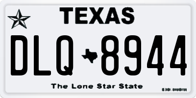 TX license plate DLQ8944
