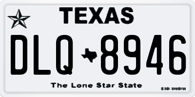TX license plate DLQ8946