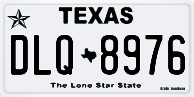 TX license plate DLQ8976