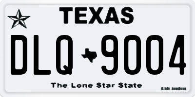 TX license plate DLQ9004