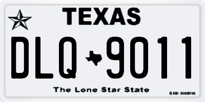 TX license plate DLQ9011