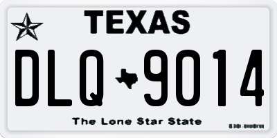TX license plate DLQ9014