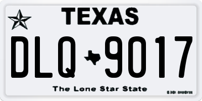 TX license plate DLQ9017