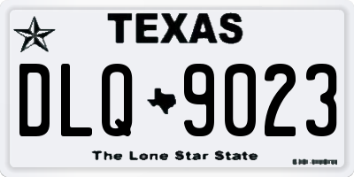 TX license plate DLQ9023
