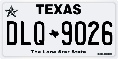 TX license plate DLQ9026