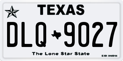 TX license plate DLQ9027